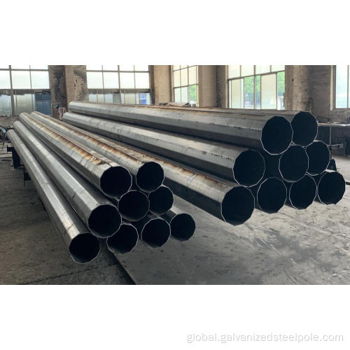 Dodecagonal Steel Pole Hot dip galvanized monopole with anchor bolt system Factory